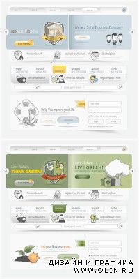 Nature and Business Web Site Interface