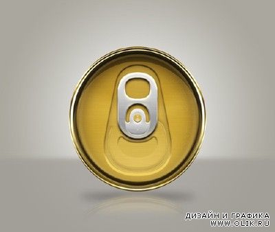 Unopened Soda Beer Can Top PSD for PHSP