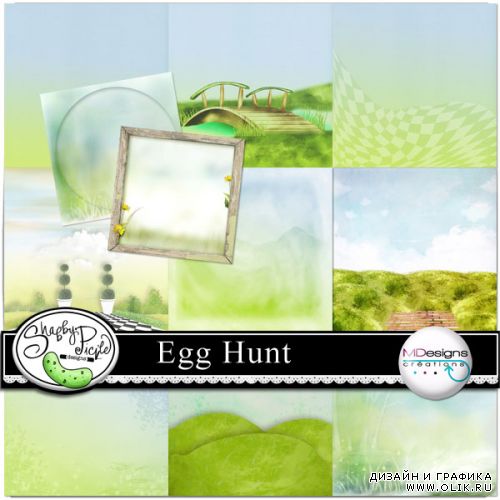 Пасхальный скрап-набор - Egg hunt