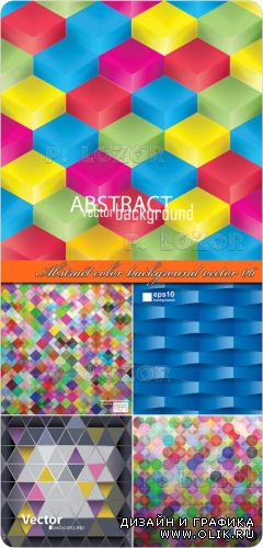 Цветная абстракция фоны 06 | Abstract color background vector 06