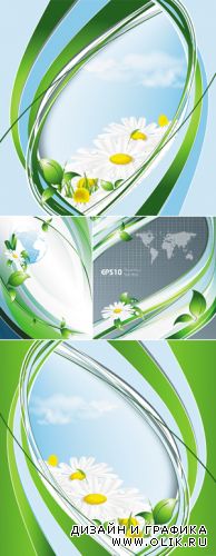 Abstract Natural Backgrounds Vector