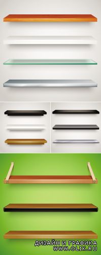 Various Shelves Vector