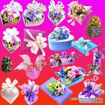 Flowers and Gifts Pack psd for PHSP