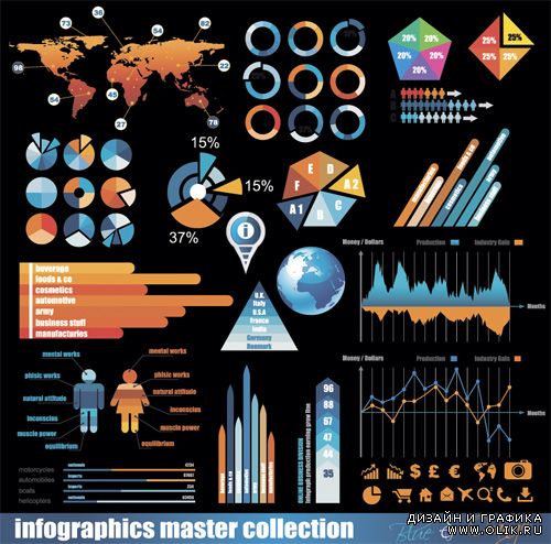 Infographics Master Collection Vector
