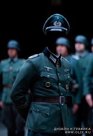 Шаблон для фотошопа "Немецкий офицер"