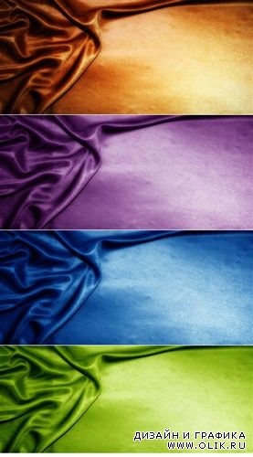 Набор сатиновых фонов четырех цветов