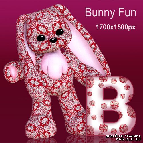 Bunny Fun for alphabet Забавный Кролик для алфавита.