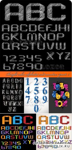 Яркий цветной алфавит и цифры часть 5 | Bright color alphabet and numbers part 5