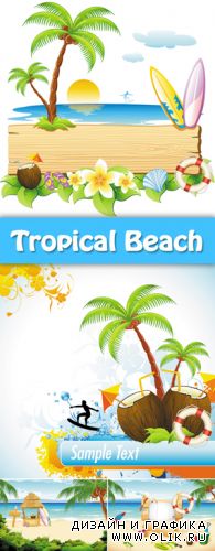 Tropical Beach Vector