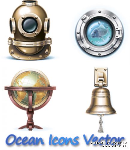 Ocean Icons Vector