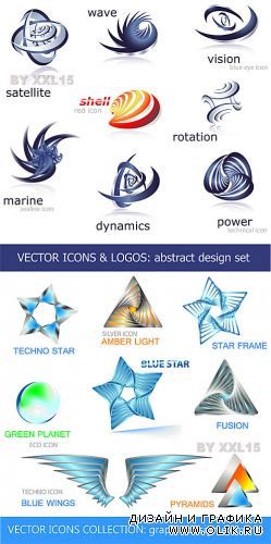 Vector icons and logos