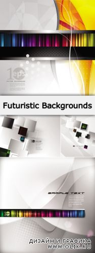 Futuristic Abstract Backgrounds Vector