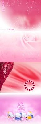 Delicate Pink and Bright Backgrounds for PHSP