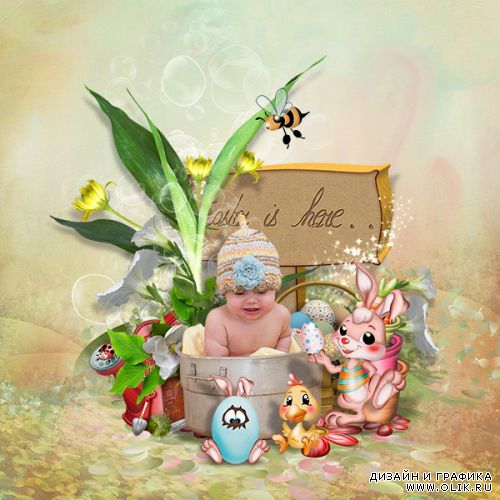 Пасхальный детский скрап - Sweet Easter