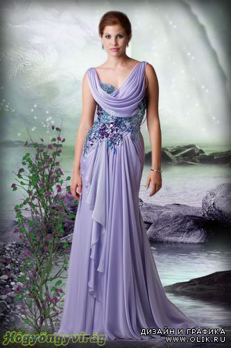 Фиолетовое платье