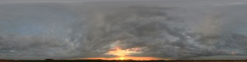Панорамы заката солнца в волшебных растровых клипартах