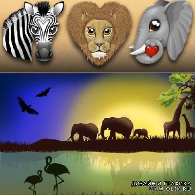 African landscape with animals For PHSP