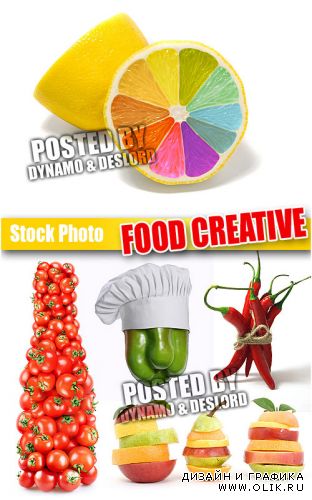 Креативная еда - Растровый клипарт