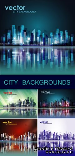 City Backgrounds Vector