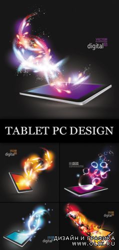 Tablet PC Design Vector