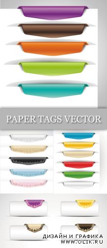Paper Tags Vector 3