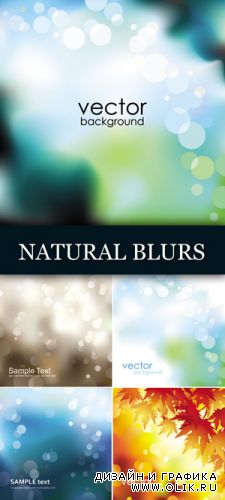 Natural Blurs Backgrounds Vector