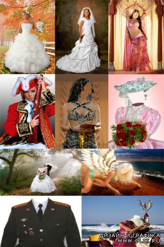 Сборник костюмов для фотомонтажа 3 / Collection of costumes for the photomontage 3