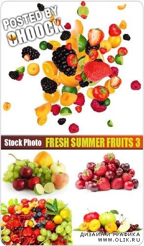 Свежие летние фрукты 3 - растровый клипарт