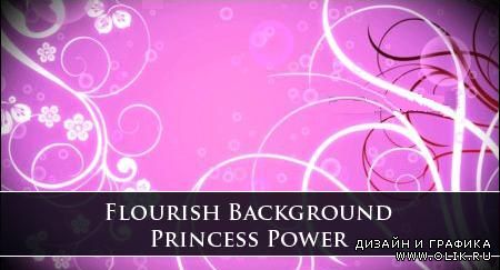 Flourish Background Princess Power