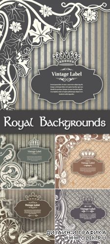 Royal Vintage Backgrounds Vector