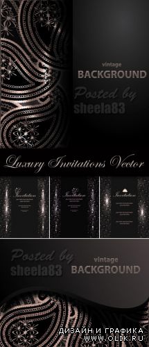 Luxury Invitations Vector