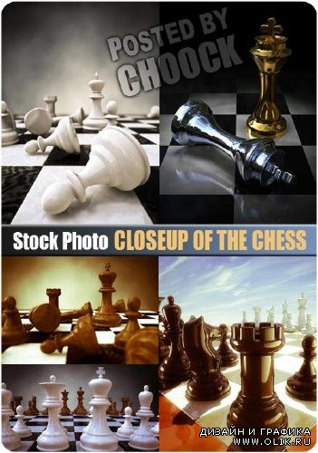 Шахматы крупным планом - растровый клипарт