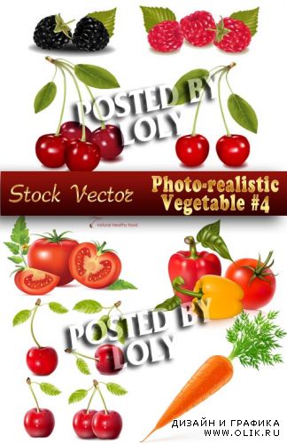 Фото-реалистичные Овощи #4 - Векторный клипарт