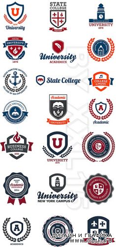 University and college emblems