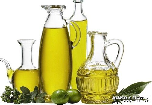 Масло подсолнечное и масло оливковое