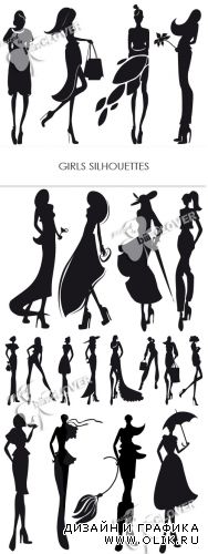 Girls silhouettes 0260