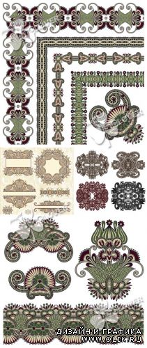 Vintage ornamental design elements 0261