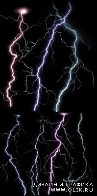 Bright flashes of lightning