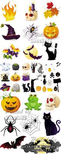 Halloween Icons Vector