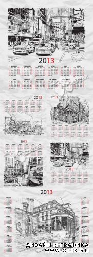 Calendar 2013 template 0272