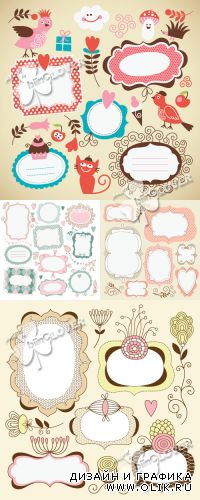 Cute frames and labels 0274