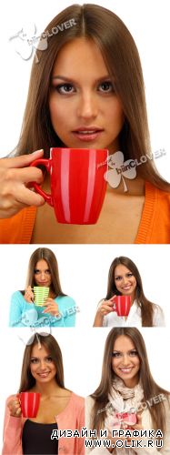 Girl with cup of tea 0289
