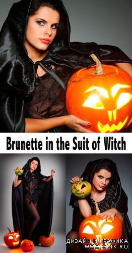Брюнетка в Костюме Ведьмы / Brunette in the Suit of Witch