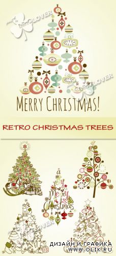 Retro Christmas trees 0303