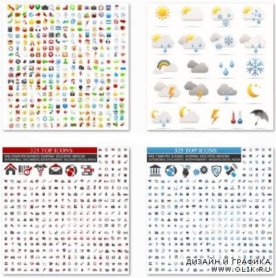 Icons Elements Mega Vector Collection