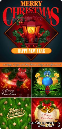 2013 Праздничные новогодние и рождественские фоны часть 3 | 2013 Happy New Year and Merry Christmas holiday vector backgrounds set 3