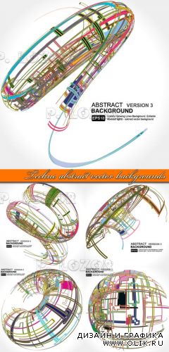Абстракция техно фоны | Techno abstract vector backgrounds