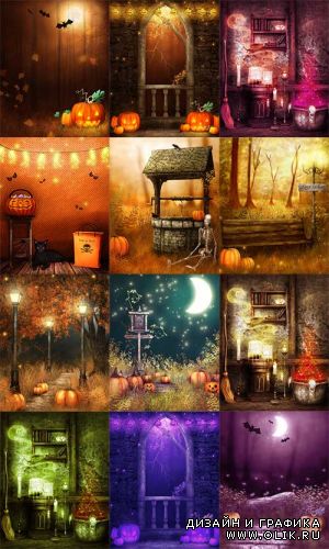 Фоны – Канун Хэллоуина | Backgrounds - Halloween Eve