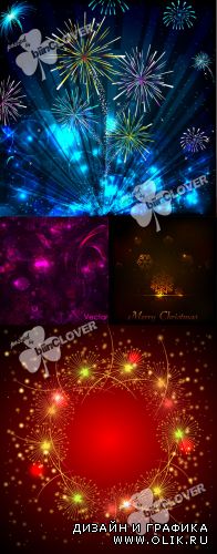 Christmas background with snowflakes 0322