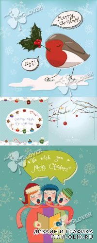 Funny Christmas background 0344